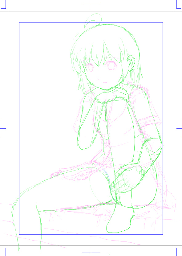 ちる26表紙下描き